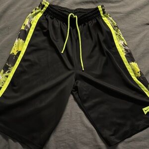 Nike Youth XL Black and Neon Green/Yellow Athletic Shorts